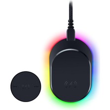 MSP Mouse Dock Pro ve Şarj Yuvası - Razer Oyun Fareleri Için (Manyetik Kablosuz Şarj Yuvası, Hiperspeed 4k, 8 Rgb Renkli Aydınlatma ve Uyumlu Fareler Için Modül) Siyah