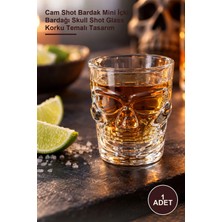 Yenilig 1 Adet Kurukafa Cam Shot Bardağı – Cam Shot Bardak Mini Içki Bardağı Skull Shot Glass Korku Temalı Tasarım