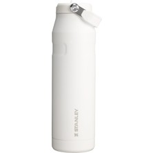 MSP Iceflow™ Aerolight™ Flip Straw 2.0 Pipetli Termos Su Şişesi 1.06 Litre - Beyaz (Frost) | Paslanmaz Çelik