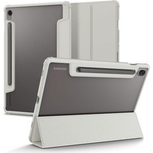 MSP Galaxy Tab S10 Fe / S9 ile Uyumlu Kılıf Ultra Hybrid Pro Manyetik Stand Özellikli Sararmaya Dayanıklı Gri Şeffaf Kapak - ACS09533 (Spigen Tr Garantili)
