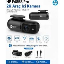 MSP F485S Pro 2k Araç Içi Wi-Fi Kamera, Siyah