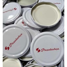 MSP Konserve Kavanoz Kapağı, Metal, Beyaz, 50'li Set, Twister Kapak