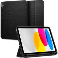 MSP iPad 11" (2025) / 10.9" (2022) ile Uyumlu Kılıf Urban Fit Örgü Kumaş Siyah Kapak - ACS05306 (Spigen Tr Garantili)