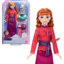 Disney Karlar Ülkesi Anna Bebek ve Yavru Kurt Figürü, Yavru Kurdun Yatağı ve Battaniyesi Dahil 4 Aksesuar, JFG17
