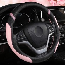 MSP Direksiyon Kılıfı Kadınlar Için Deri Evrensel Direksiyon Kılıfları 15 Inç (Pembe)