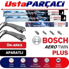 MSP Vw Tiguan ile Uyumlu 2007-2017 Aerotwin Plus-Rear Ön Arka Silecek Takımı A330H