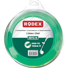 MSP RDY516 Misina Motorlu Tırpan Yuvarlak Misina 1.6 mm 15 Metre Yeşil