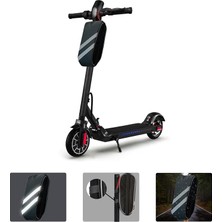 MSP Taşınabilir Su Geçirmez 3 Bölmeli Geniş Iç Hacimli Flaşörlü Scooter Bisiklet Çantası AL4249 Siyah