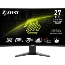 MSP 27" Mag 27C6F Gaming Monitör, Fhd, 16:9 Curve 1500R, Rapid Va 180Hz 1ms, Adaptive-Sync