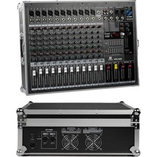 MSP RPS-2200 Yüksek Güçlü Power Mixer Amfili Mikser 2X1100W 16DSP Efekt (Case`li)