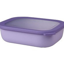 MSP Cirqula Çok Amaçlı Kase Dikdörtgen Nordic Lilac – 2000 ml – Stok Kutusu, Buzdolabı Kutusu, Derin Dondurucu, Mikrodalga Fırın Kabı ve Kapaklı Servis Kasesi Olarak Kullanılabilir