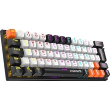 MSP Parley Rainbow Aydınlatmalı Türkçe Q Blue Switch Mekanik Gaming Oyuncu Klavyesi Outlet (Beyaz/siyah)