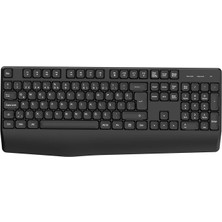 MSP SPK6348 Kablosuz Klavye - 2.4ghz USB Alıcılı Türkçe Q Klavye - Ergonomik, Ince Tasarım ve 15 Metre Çekim Mesafesi - Siyah