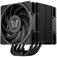MSP Mugen 6 Dual Fan Black Edition Cpu Hava Soğutucu, Intel LGA1700, LGA1151, Amd Am5, Am4 Desteği, 120MM, Tek Kule, Alüminyum Üst Kapak (Mugen 6 Dual Fan Black Edition)