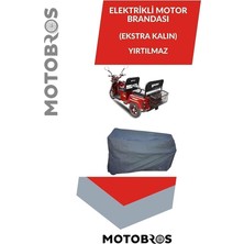 MSP Elektrikli 3 Tekerli ile Uyumlu Tekerlekli 3 Kişilik Motor Motosiklet Koruma Brandası Yırtılmaz Ömürlük