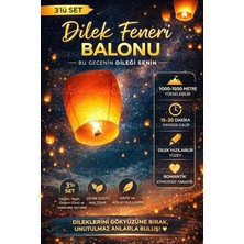 MSP Adet Dilek Feneri Balonu, Özel Anlarını Gökyüzüne Taşı, 1000-1500 Metre Yükseklik, 15-20 Dakika Havada Kalır