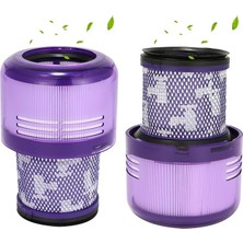 MSP V12 Için Filtre, Dyson V12 Detect Slim Absolute Filter Total Clean Extra Fluffy Motorhead Complete Akülü Elektrikli Süpürge, Yıkanabilir Filtre, Yedek No. 971517-01,2 Adet