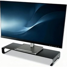 MSP Riser Masaüstü Monitör Standı - Monitör Yükseltici (Siyah, Large)