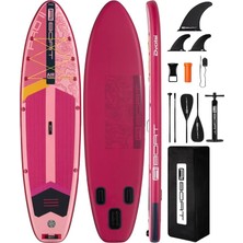 MSP Power Pink Şişme Paddle Board Sup Seti 335 x 86 x 15 cm – Çift Taraflı Kürekli, Woven Drop Stitch, 175 kg Taşıma Kapasiteli, Yüksek Denge