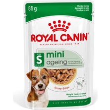 aklow akyoleticaret Mini Ageing Küçük Irk Yaşlı Köpek Konservesi +12 Yaş 85 G x 12 Adet