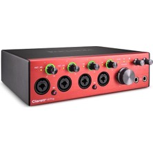 MSP Clarett+ 4pre Usb-C Ses Kartı: Müzik Yaratıcıları Için Stüdyo Kalitesinde Audio Arayüzü, Gerçekçi Ses Sağlayan Dört Düşük Gürültü ve Düşük Distorsiyonlu Mikrofon Preamplifikatörü