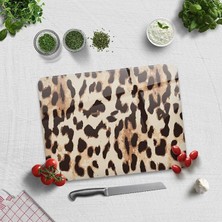 MSP Leopar Desen | Cam Kesme Tahtası (30CM x 40CM)