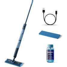 MSP Oneup 5000 Serisi Elektrikli Mop, Kablosuz, Bakterilere Karşı %99,9 Etkili, 360 Derece Başlık ile Zahmetsiz Kullanım, (XV5113/01)