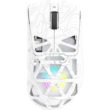 MSP SC620 PAW3311 Sensör 12000 Dpı 1000Hz Kablolu ve Kablosuz Gaming Oyuncu Mouse Desenli Beyaz