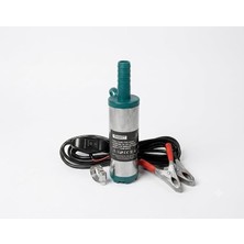 MSP Pompası, 12V 40W, Paslanmaz Çelik, Uzun Girişli, Timsah Klipsli, 12 mm