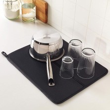 MSP Nysköljd 44X36 cm Koyu Gri Bulaşık Kurutma Pedi Örtüsü Koyu Gri