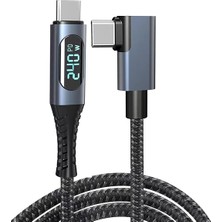 MSP USB 4 Kablo, Thunderbolt Kablo Için Dik Açı Pd 240 W Çift Destekler 8k Hd Ekran USB C Kablosu 8K@60Hz 40GBPS Veri Aktarımı (1metre/4ft) ZR849