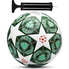 MSP Futbol Topu 2025 Şampiyonlar Ligi Pompalı Sert Zemin Halı Saha Futbol Topu No5 Yeşil 555