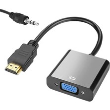 MSP To VGA Çevirici Adaptör Ses Çıkışlı, Aparat HDMI Çıkışlı Bilgisayarların Görüntüsünü VGA Girişli Monitör, Projeksiyon Vb Görüntü Cihaza Aktarır,