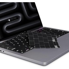 MSP Apple MacBook Pro 14 Inç M5 Pro M5 Max A3434 A3426 A3427 ile Uyumlu Türkçe Q Siyah Klavye Koruyucu Kılıf