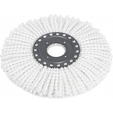 MSP Home Döner Vileda Yedek Mop Ucu Mikrofiber Temizlik Bezi 35 cm Tüm Modellerle Uyumlu Vileda Başlığı Döner Mop Bezi Yedek Parça Kolay Tak Çıkar Spın Püskülü