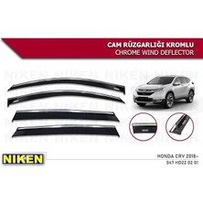 MSP Otomotiv (353)2018 Sonrası Kromlu Cam Rüzgarlığı 4 Lü Honda Cr-V ile Uyumlu
