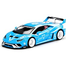 MSP Gt 1/64 Ölçekli Lb-Works Lamborghini Huracán Gt Gravıty Diecast Model Araba, Mavi, No.5, Blister Paket