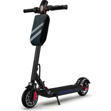 MSP Taşınabilir Su Geçirmez 3 Bölmeli Geniş Iç Hacimli Flaşörlü Scooter Bisiklet Çantası AL4249 (Siyah)