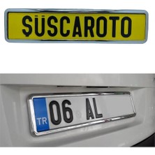 MSP Çerçeveli Esnek Araç Takmatik Plakalık Oto Plakalık Plaka Altı Altlığı Plaka Tutucu 1 Adet