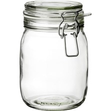 MSP Kavanoz Hava Geçirmez Kilitli Kapağa Sahiptir Contalı Aroma Koruyucu A Kalite 1 Lt 17X12 cm