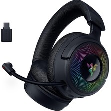 MSP Kraken V4 - Kablosuz Oyun Kulaklığı (3 Modlu Bağlantı, Triforce 40MM Sürücüler, 9 Bölgeli Rgb Kulaklık Aydınlatması, Mix & Volume Ayarları, Thx Spatial Audio) Siyah