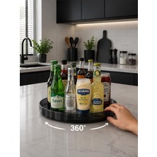 MSP Home 360 Derece Dönen Organizer Mutfak Dolap Içi Organizer Buzdolabı Içi Düzenleyici Organizer Dolap Düzenleyici Stand Tabla Döner Organizer