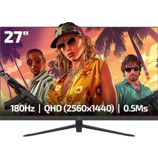 MSP Power 27" Sonic T80 Flat Fast IPS 180HZ 0.5ms Qhd 2k Gaming Monitör (Sıfır Ölü Piksel Garantili)