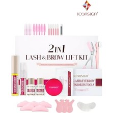 aklow akyoleticaret 2in1 Lash Lift Kirpik Lifting, Perma ve Kaş Laminasyon Seti (Büyük Set) (Yeni Balm Yapıştırıcılı)