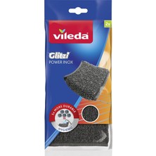 MSP Glitzi Power Pad Inox, Ekstra Kaliteli, Pas Tutmaz, Zorlu Lekeleri Söker, 2'li Paket