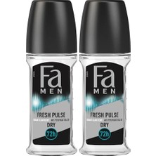 aklow akyoleticaret Men Fresh Pulse Terleme Karşıtı Roll-On 50 ml Erkek 1 Adet 2'li Paket