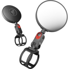 MSP Elektrikli Scooter Arka Görüş Aynası - Tüm Segway Scooterlar Için Evrensel Uyum (Hava T15 Hariç), 2'li Paket, Siyah, Ayarlanabilir Geniş Açılı Görüş, Kolay Kurulum
