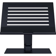 MSP Adjustable Laptop Stand - 18 Inç'e Kadar Dizüstü Bilgisayarlar Için Üretilmiş Ergonomik Yüksekliği Ayarlanabilir Dizüstü Bilgisayar Standı (Alüminyum) Siyah