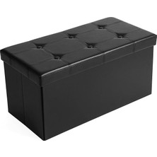 MSP Tabure, 80 Litre Saklama Kutusu, Sentetik Deri Kılıf, Siyah, LSF105