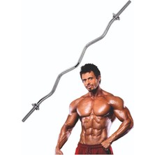 MSP Bar 120 cm Halter Barı Krom Ağırlık Barı Lyt - 14